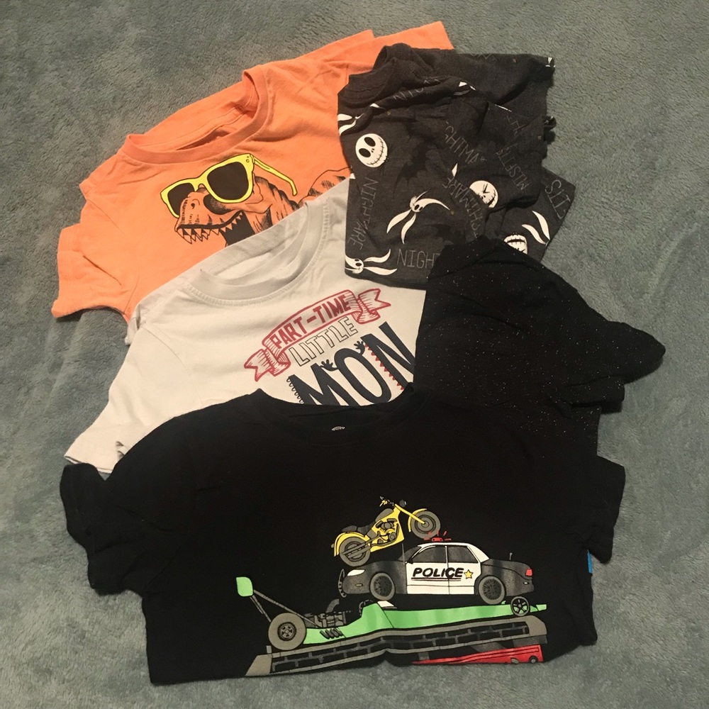 Five boy’s t shirts. size 5T